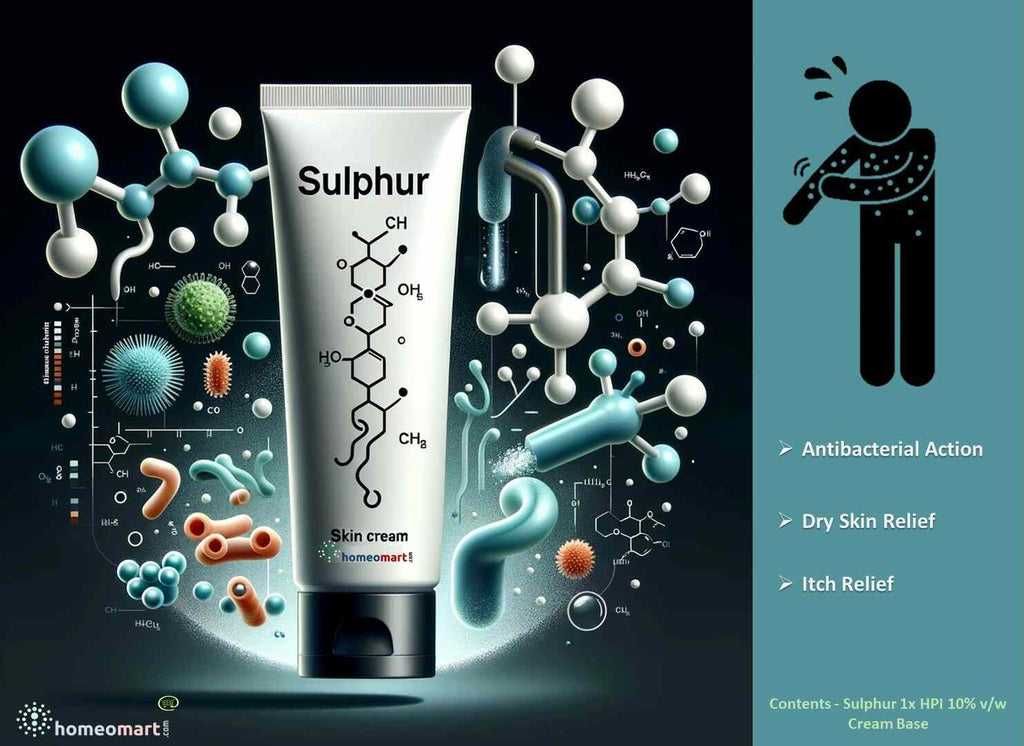 Vashisht Homeopathy Sulphur 3X Gel for Unhealthy Skin, Eczema