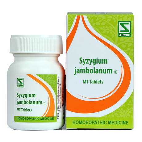 Schwabe Syzygium jambolanum 1x tablets, Blood Urine Sugar, Type 2 Diabetes