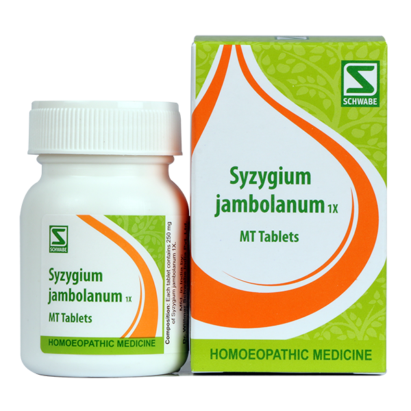 Schwabe Syzygium jambolanum 1x tablets, Blood Urine Sugar, Type 2 Diabetes