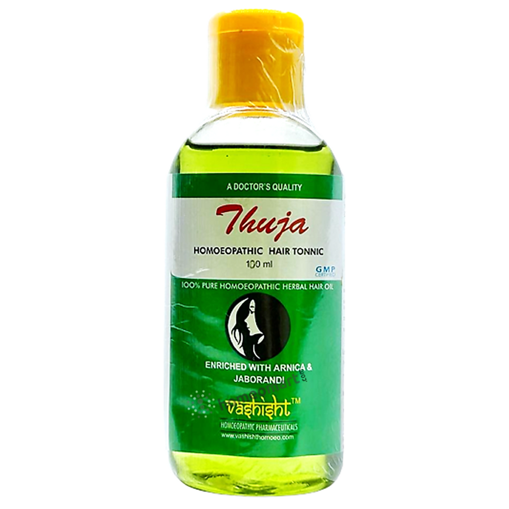 Vashisht Homeo Thuja Hair Oil Enriched with Arnica and Jaborandi for Hair Loss