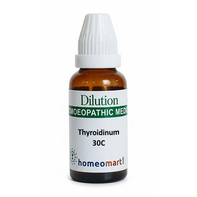 Thyroidinum Homeopathy Dilution in 6C, 30C, 200C, 1M, 10M