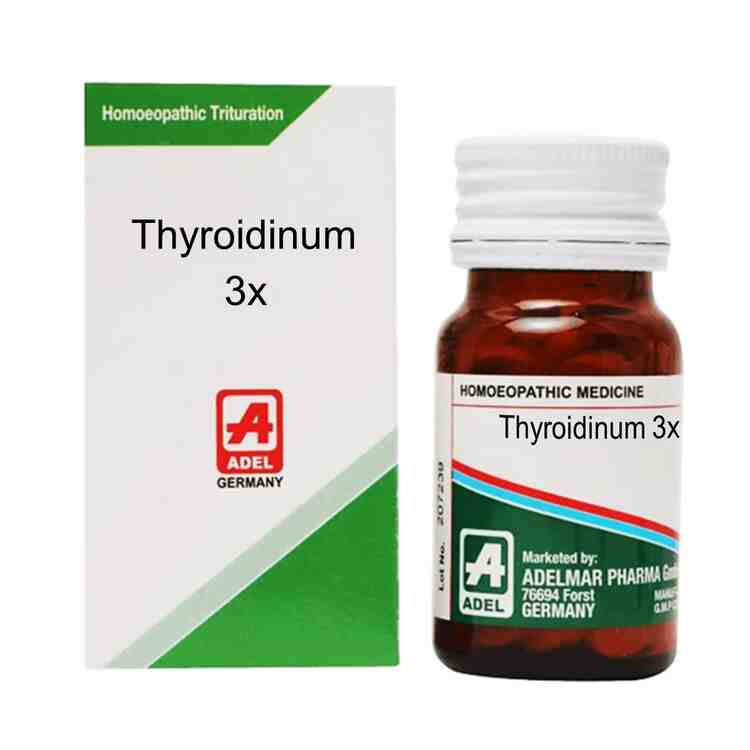 Adel Thyroidinum 3X Homeopathy Trituration Tablets - Thyroid Health & Energy Booster