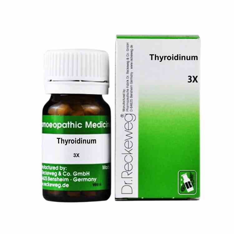 Reckeweg Thyroidinum 3X Homeopathy Trituration Tablets - Thyroid Health & Energy Booster