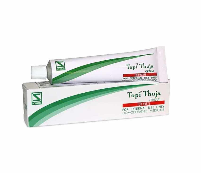 Schwabe Topi Thuja Cream for Warts, Genital Warts, abnormal Skin growths. 