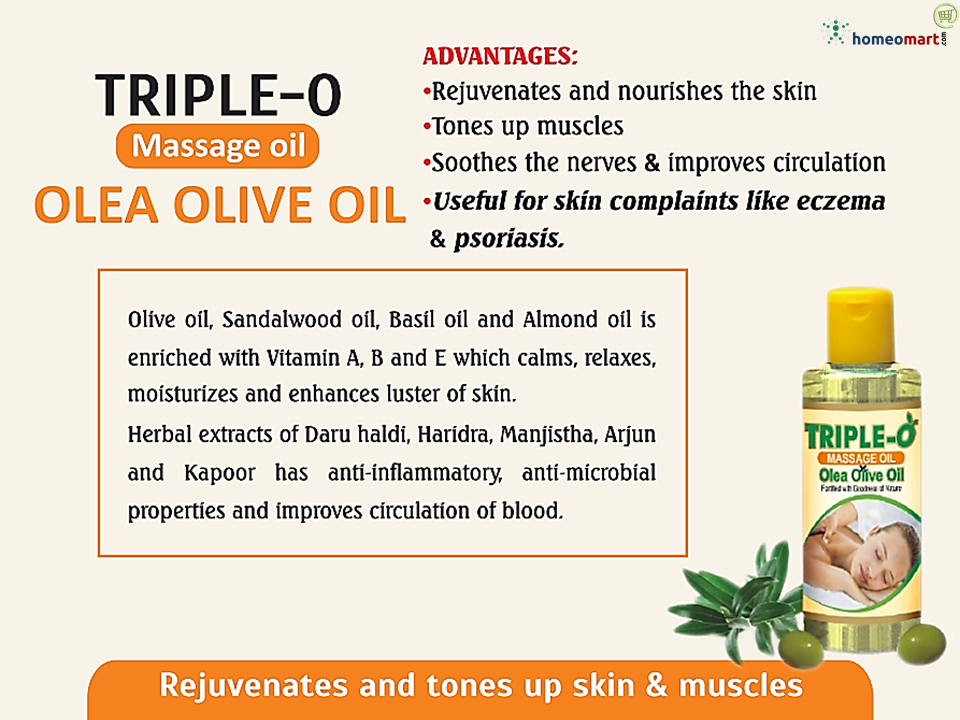 Olive oil massage for skin benefits