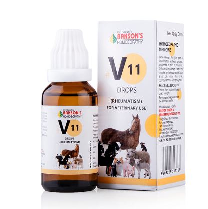 Bakson V11 Rheumatism Drops, Bakson's V11 Veterinary Drops, Bakson Rheumatism Veterinary Drops, veterinary joint pain drops, homeopathic joint drops for animals, veterinary rheumatism medicine, homeopathic rheumatism drops for animals, animal joint support, veterinary mobility support, Bakson V11 30ml, Bakson veterinary medicine, joint pain drops for pets
