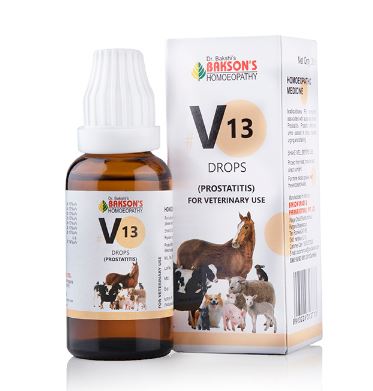 Bakson V13 Prostatitis Drops, Bakson's V13 Veterinary Drops, Bakson Prostatitis Veterinary Drops, veterinary prostatitis drops, homeopathic prostatitis drops for animals, veterinary prostate support, homeopathic urinary drops for animals, animal prostate medicine, veterinary urinary support, Bakson V13 30ml, Bakson veterinary medicine, prostate drops for pets