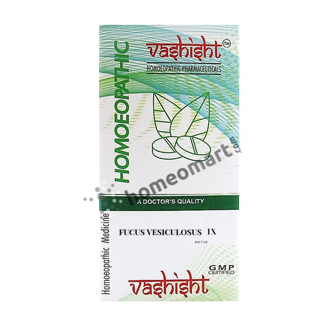 Vashisht Fucus Vesiculosus 1X Tablets - Natural Thyroid & Weight Management
