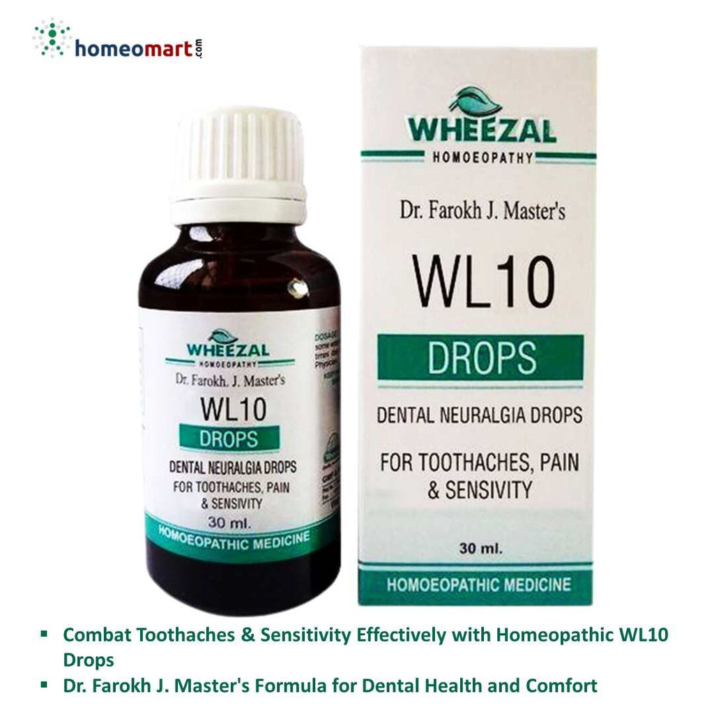 WL10 homeopathy Drops Provide Fast Relief from Dental Neuralgia