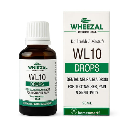Wheezal WL10 Drops bottle and packaging on a white background
