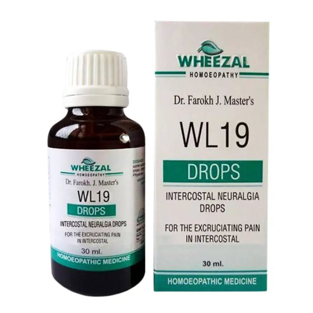 Wheezal WL19 Intercostal Neuralgia Drops – Fast Relief from Chest and Rib Pain