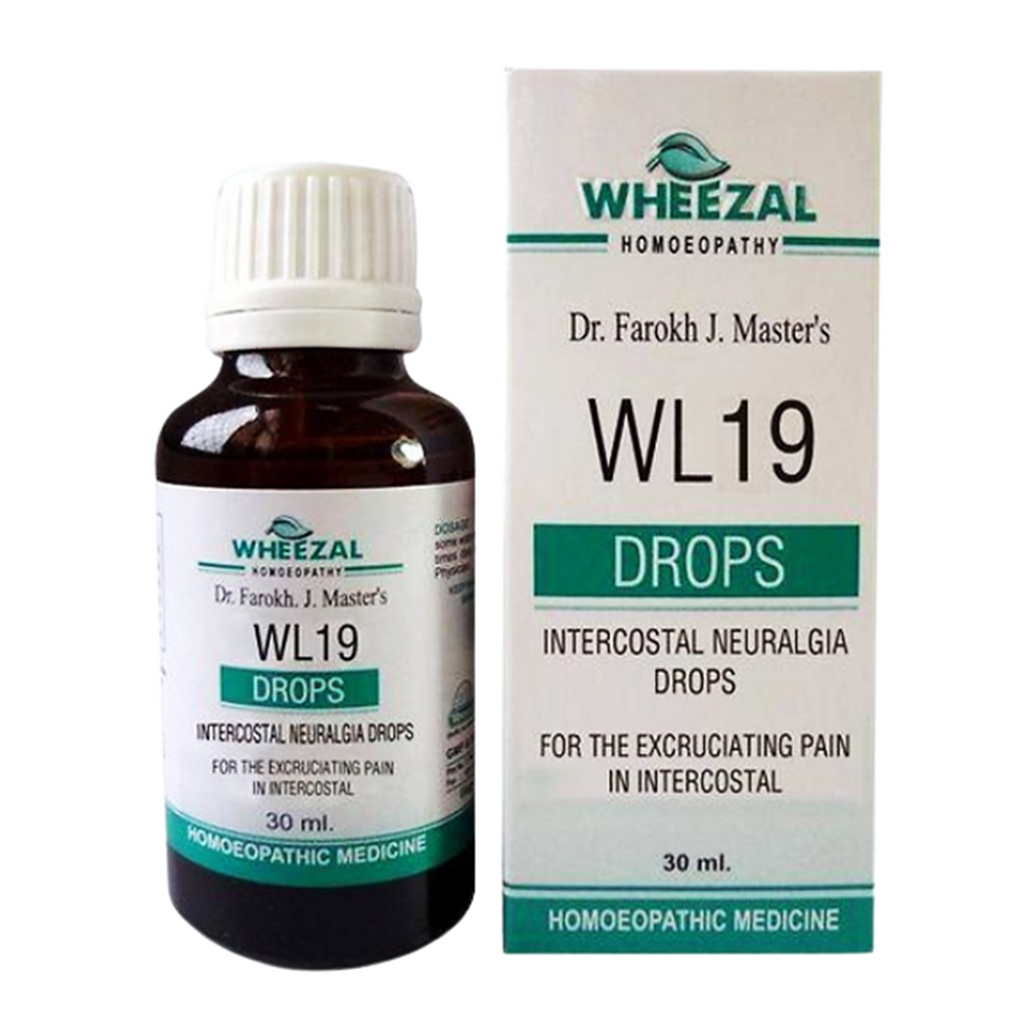 প্রচণ্ড ব্যথার জন্য Wheezal WL 19 ইন্টারকোস্টাল নিউরালজিয়া ড্রপ