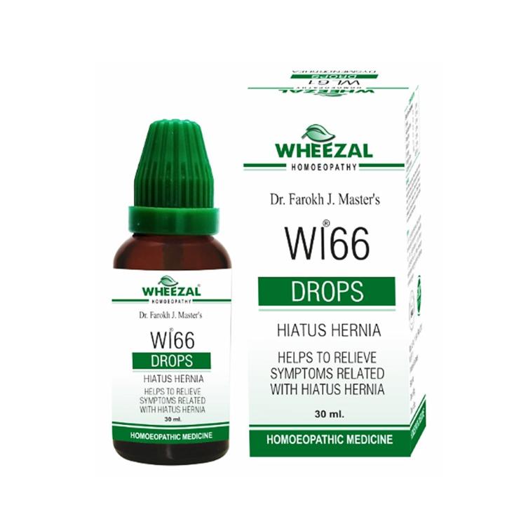 Wheezal WL66 Homeopathic Drops for Abdominal Pain, Bloating & Acidity