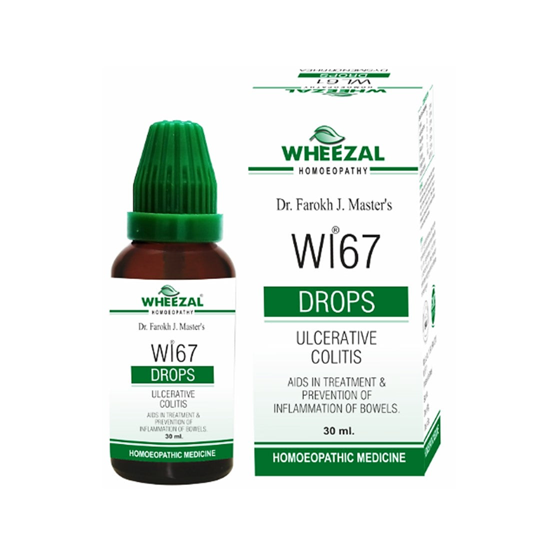 Wheezal WL67 Homeopathic Drops - Ulcerative Colitis Symptom Relief & Colon Health