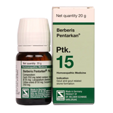 Dr. Willmar Schwabe Germany Berberis Pentarkan Ptk. 15 Tablets - Natural Relief for Gout and Kidney Health