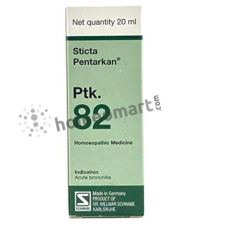 Schwabe germany (WSG) Sticta Pentarkan Ptk. 82, bronchitis homeopathy drops, cough relief homeopathic medicine, natural remedy for bronchitis, Schwabe bronchitis drops, homeopathic cough drops