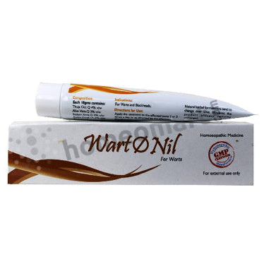 Wart O Nil Thuja ointment treats warts and blackheads with Thuja, Aloe Vera & Antim Crud. Safe, natural homeopathic remedy for clear skin