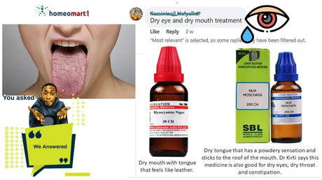 homeopathic remedies to ease dry mouth  naturally