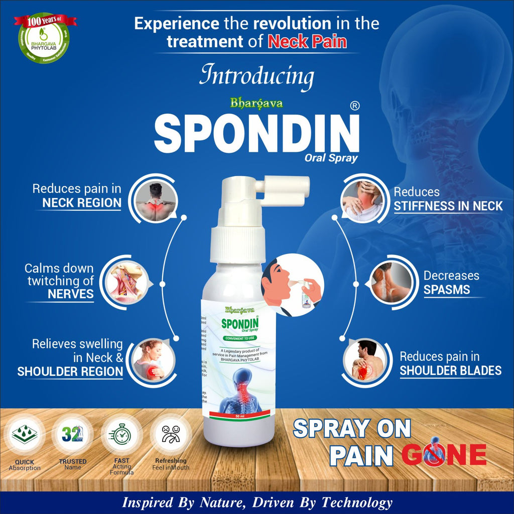 spondin spray for neck pain stiffness