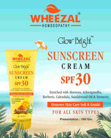 Wheezal Glow Bright Sunscreen SPF 30 – Broad Spectrum UV Defense