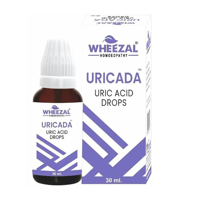 Wheezal Uricada Drops, Buy Wheezal Uricada Drops Online, Homeopathic Medicine for Uric Acid, Homeopathic Gout Medicine, Best Homeopathic Medicine for Gout, Uric Acid Drops,
