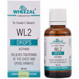 Wheezal WL2 Drops bottle and packaging on a white background