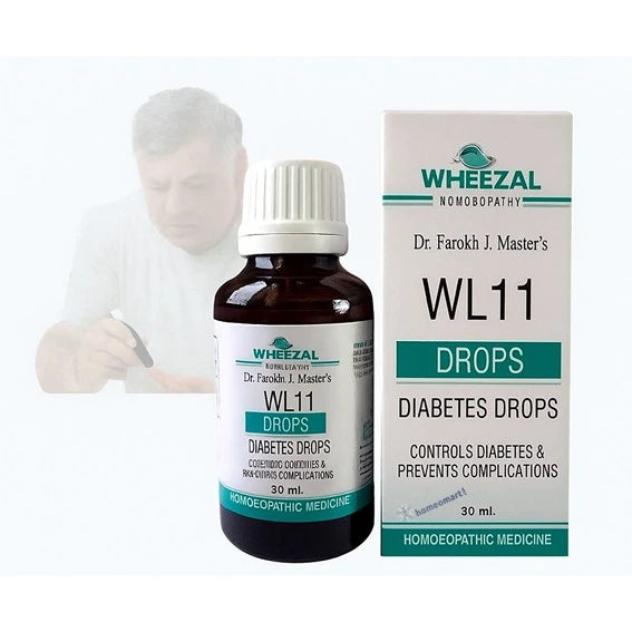 WL11 Drops by Dr. Farokh Master help control diabetes, regulate blood sugar, and manage related complications like thirst, urination, and fatigue.
