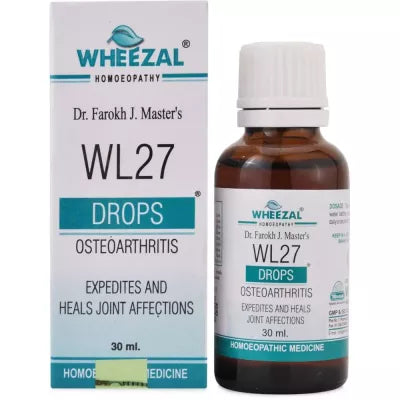 Wheezal WL 27 Homeopathic Osteorthritis drops packing 30ml