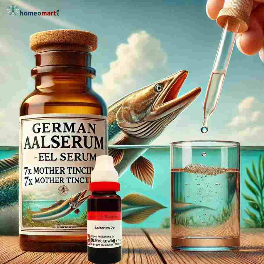 Eel serum medicine in homeopathy