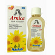 Arnica Hair Vitaliser packaging and bottle with yellow flower design on a white background