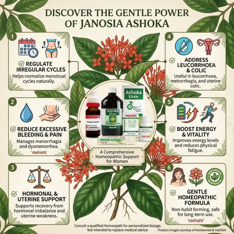 ashoka uterine tonic uses , uterine health tonic, dysmenorrhea relief homeopathy, women health tonic India, hormonal balance homeopathy,