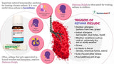 Homeopathic medicine for asthma Natrum Sulph with triggers and symptoms illustrated