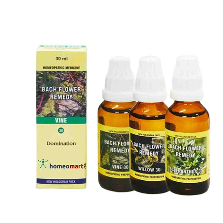 Hahnemann Bach Flower Blend: Vine, Willow, Scleranthus for Natural Smoking Cessation"