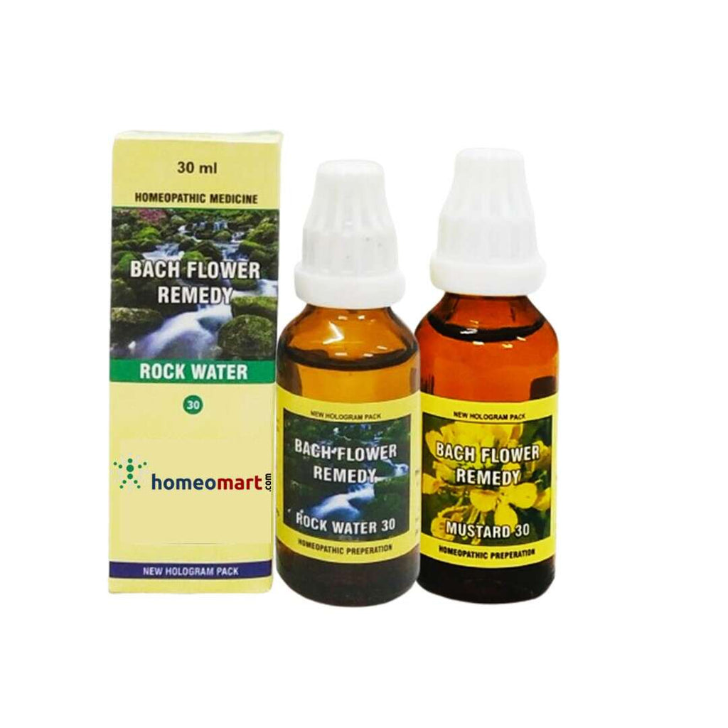 Bach Flower Remedy Mix Mustard & Rock Water for Breathing Problems