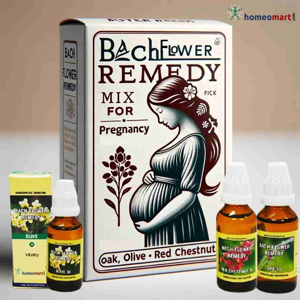 Bach Flower Remedy Mix for Pregnancy - Oak, Olive, Red Chestnut Blend