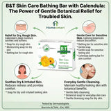 B&T Skin Care, bathing bar, Calendula, Calendula soap, skin care, dry skin, sensitive skin, rough skin, moisturizing, botanical skin care, herbal soap, gentle cleansing, daily skin care, Homeomart, bathing soap, skin comfort