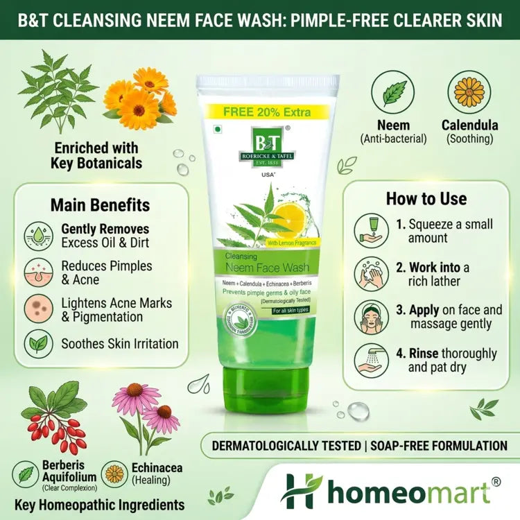 acne marks face wash, skin clearing face wash, face wash for acne prone skin, natural face wash for pimples, face wash for clear skin