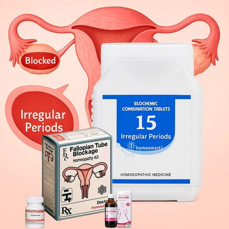 homeopathy remedies for blocked fallopian tubes against a illustration 