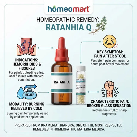 Best Homeopathic Medicine for Anal Pain, Ratanhia Drops, Homeopathic Rectal Pain Medicine, Krameria Triandra Mother Tincture, Homeopathic Medicine for Burning Anus, Homeopathic Medicine for Constipation with Piles, Original Ratanhia Q