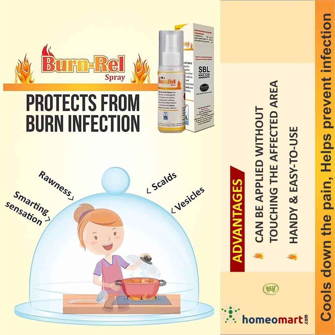 Burn Rel SBL Burn Rel Spray with Cantharis | Effective Treatment for Burns ...