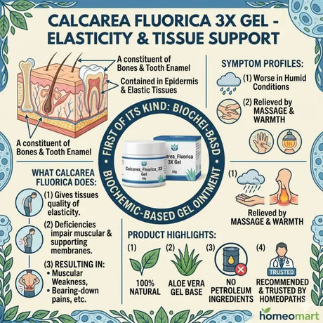 homeopathic gel for varicose veins, calc fluor gel, aloe vera homeopathic gel, tissue salt gel, buy calcarea fluorica gel