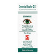 Schwabe Cineraria Maritima eye drops packaging with a green eye illustration on a white background.