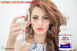 best Collagen and Keratin supplement for hair and nail health, nail health supplement, supplement for brittle nails, hair and nail vitamins, beauty supplement tablets, biotin hair supplement, vitamins for hair growth
