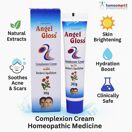 infographic on benefits of complexion cream homeopathic medicine angel gloss