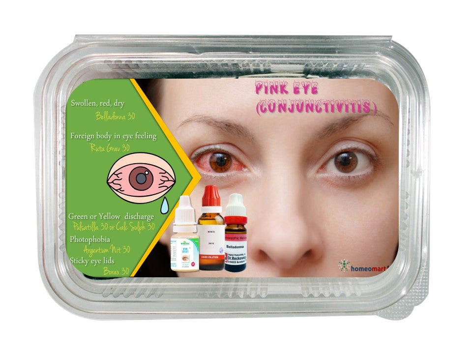 Pink eye (conjunctivitis) homeopathy medicines