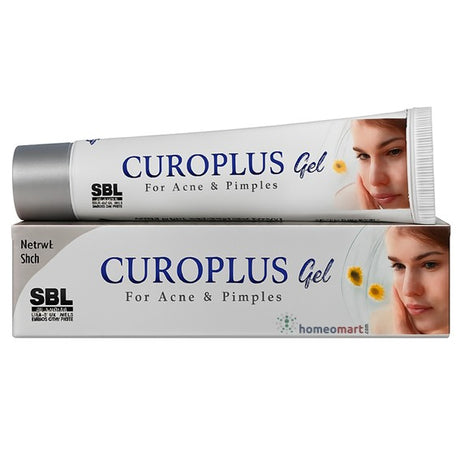 CUROPLUS Gel packaging with a tube and box on a white background