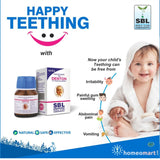 teething symptoms in babies and treatment SBL Denton homeopathy tablets