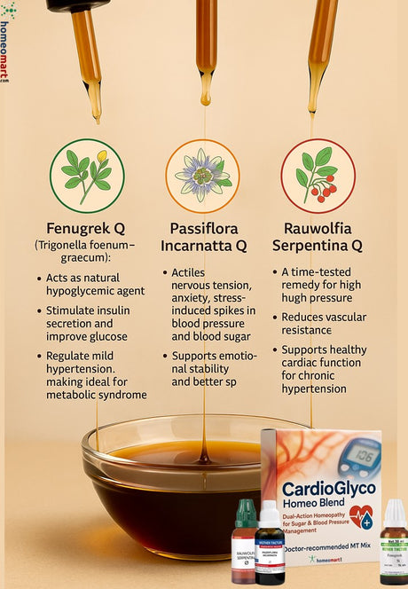 Treatment for hypertension and diabetes with safe natural homeopathic remedies