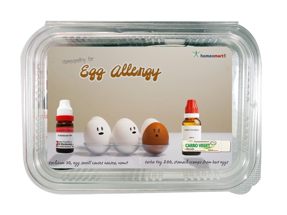 egg allergy Homeopathic medicines in pills and drops