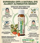 Euphrasia homeopathic pills for itchy eye allergies, red watery eyes, eye irritation